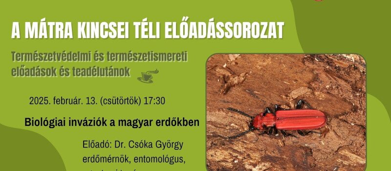 A Mátra Kincsei téli előadássorozat - Biológiai inváziók a magyar erdőkben