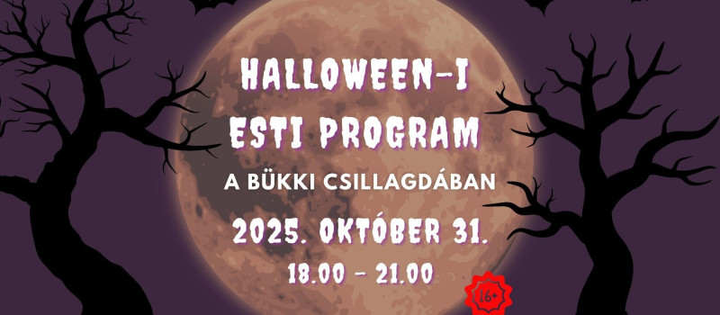 Halloween-i esti program a Bükki Csillagdában
