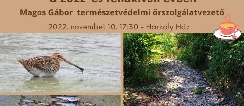 Mátra Kincsei téli előadássorozat - Természetvédelmi őri feladatok a 2022-es rendkívüli évben