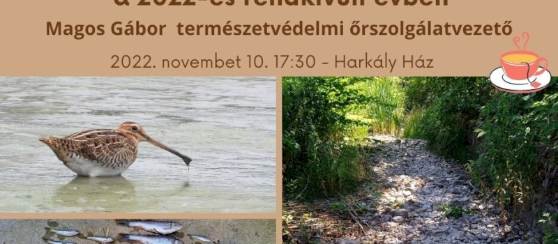 Mátra Kincsei téli előadássorozat - ​Természetvédelmi őri feladatok a 2022-es rendkívüli évben