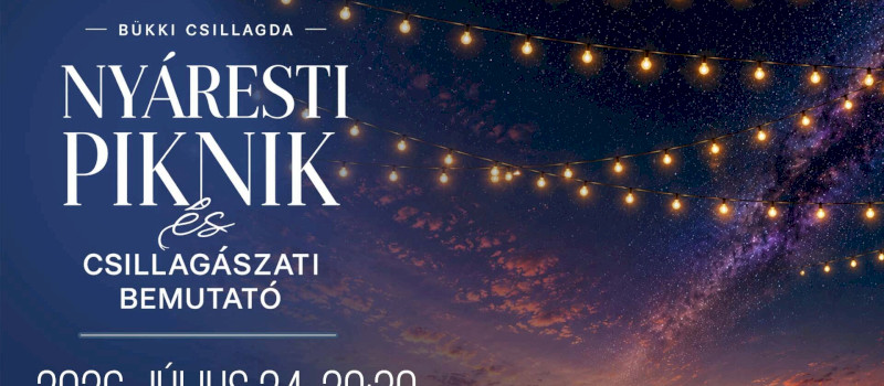 Nyáresti piknik és csillagászati bemutató