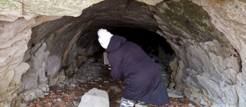 Téli Fatörzsbarlang túra egy ősvilág felvidéki oldalára